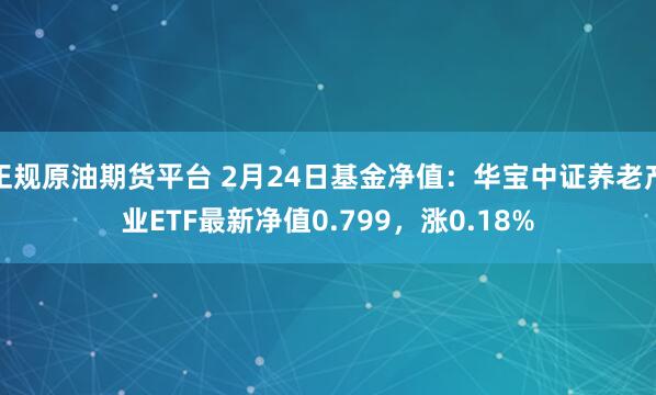 正规原油期货平台 2月24日基金净值：华宝中证养老产业ETF最新净值0.799，涨0.18%